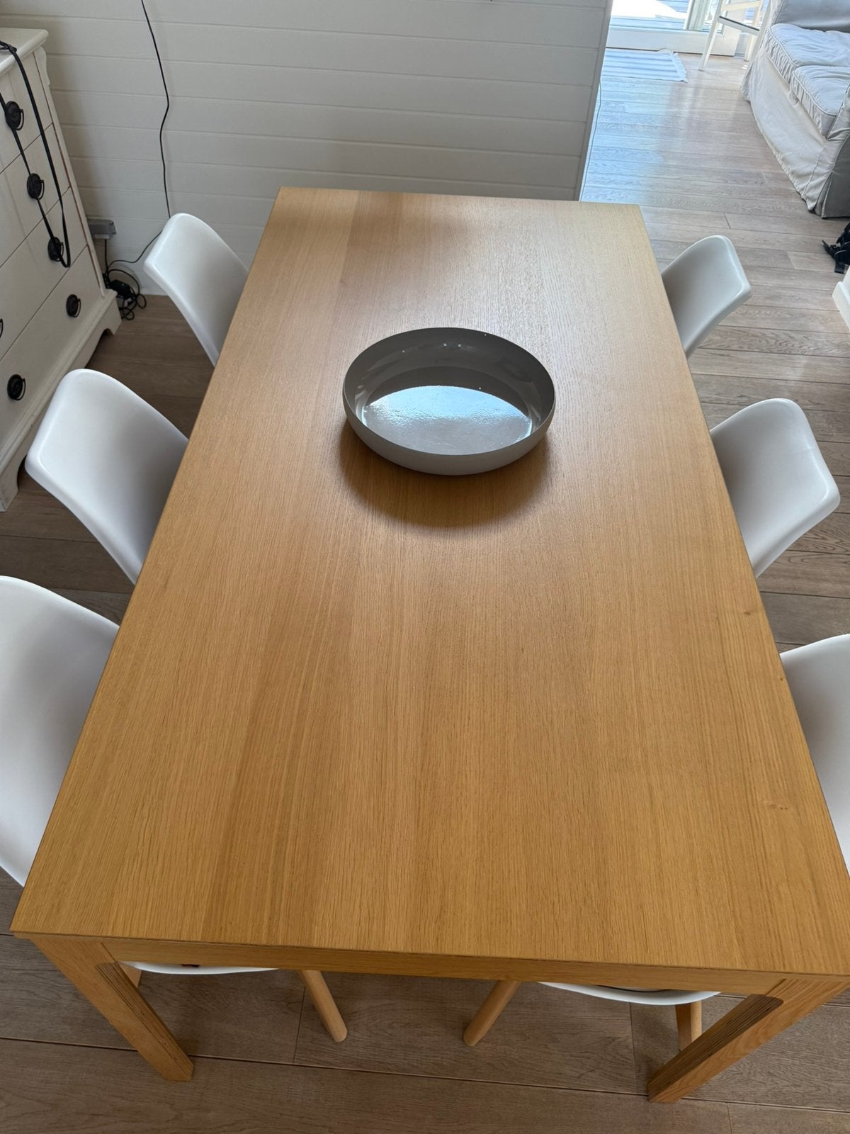 Table IKEA EKEDALEN extensible + 6 chaises style scandinave, Maison & Meubles, Enlèvement, Utilisé, Scandinave, 4 à 6 chaises