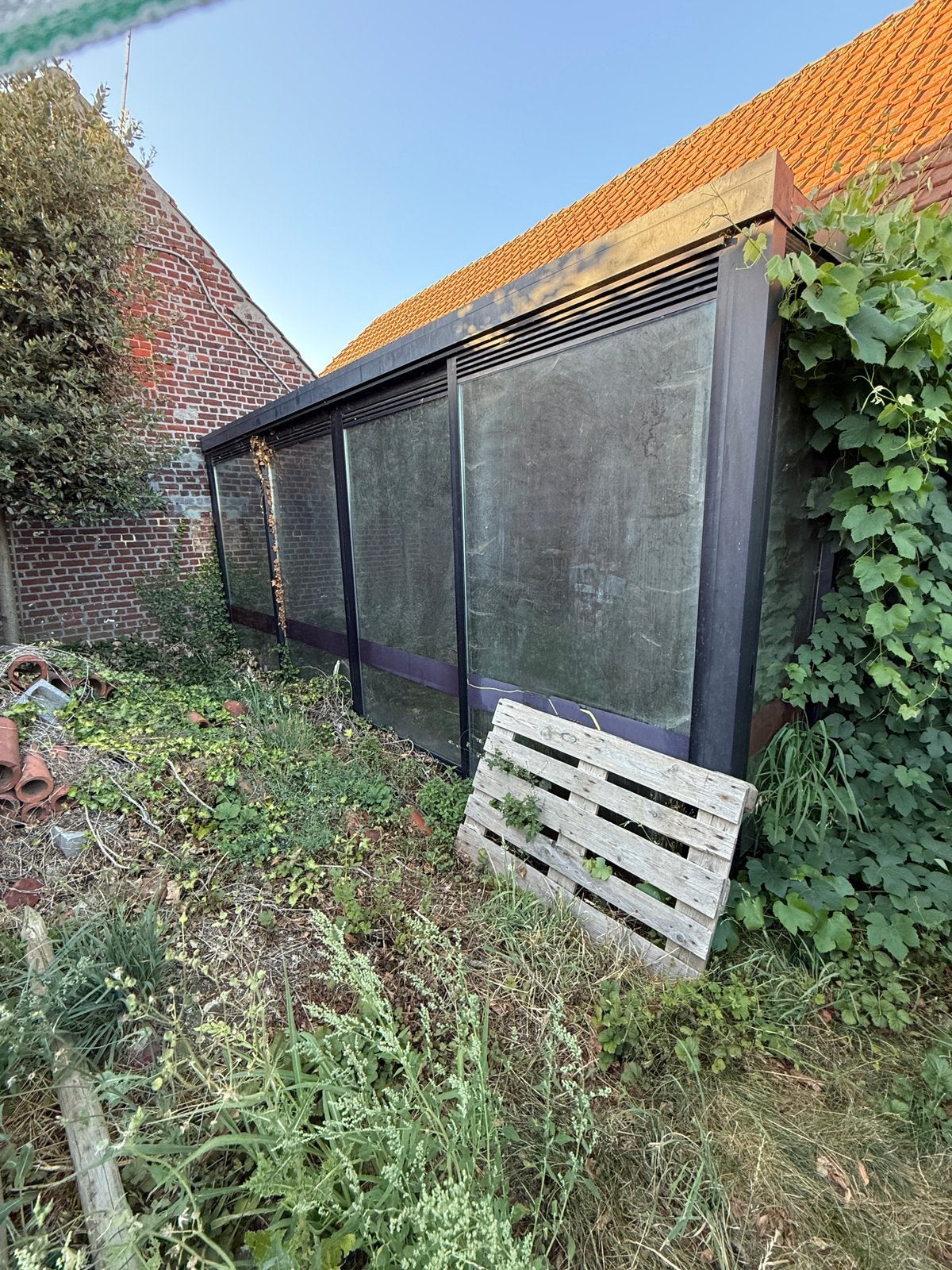 Veranda zelf af te breken, Tuin en Terras, Ophalen, 6 meter of meer, 2 meter of meer, Glas