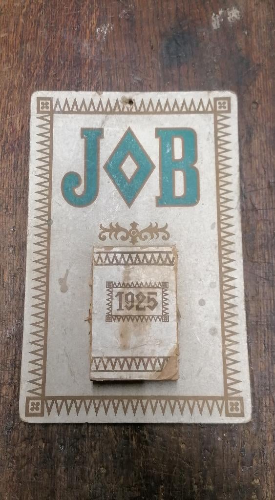 Calendrier publicitaire JOB 1925, Envoi, Utilisé, Panneau publicitaire