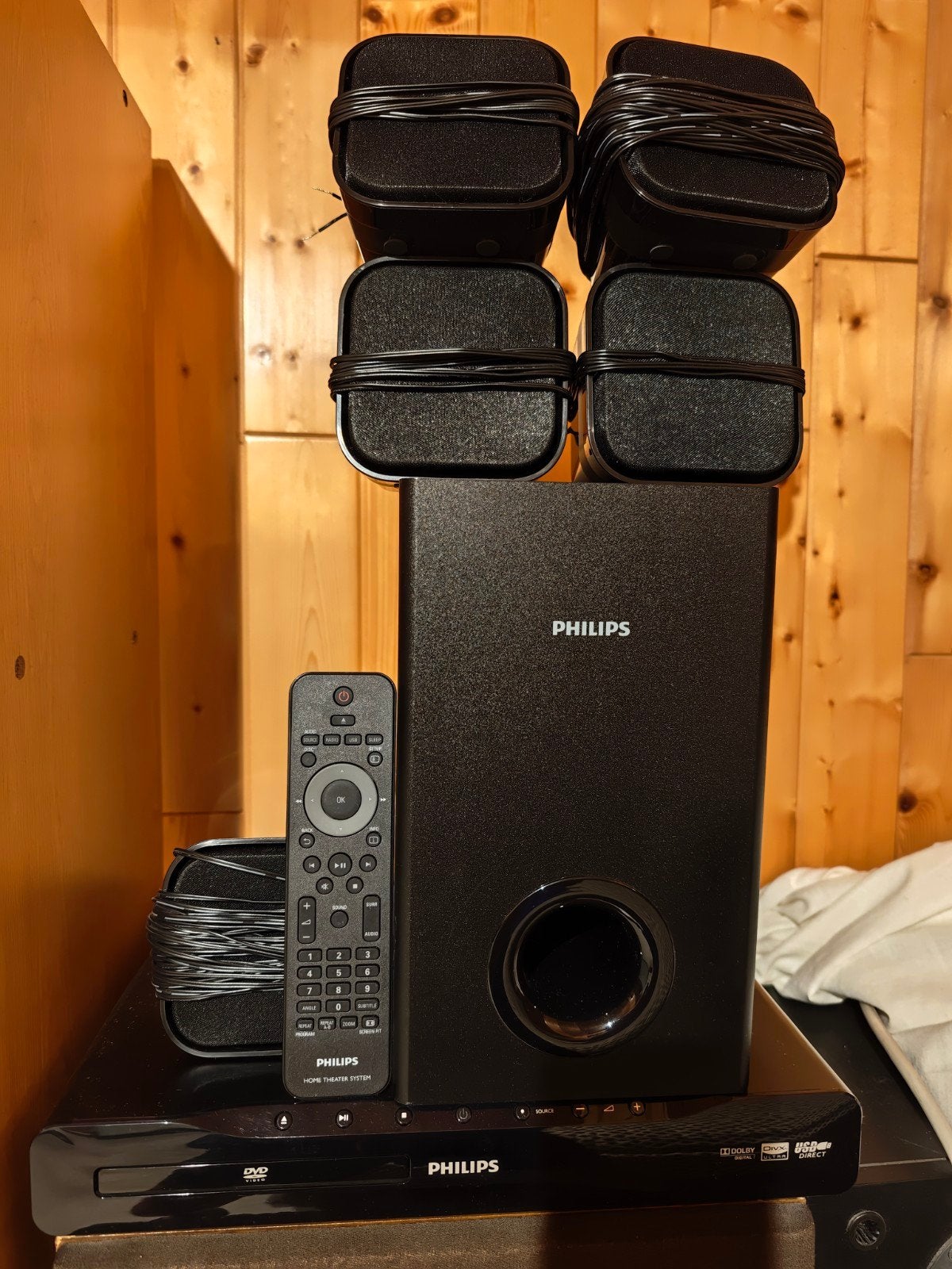 philips home cinema-set, Audio, Tv en Foto, Home Cinema-sets, Ophalen, Philips, Zo goed als nieuw, 5.1-systeem