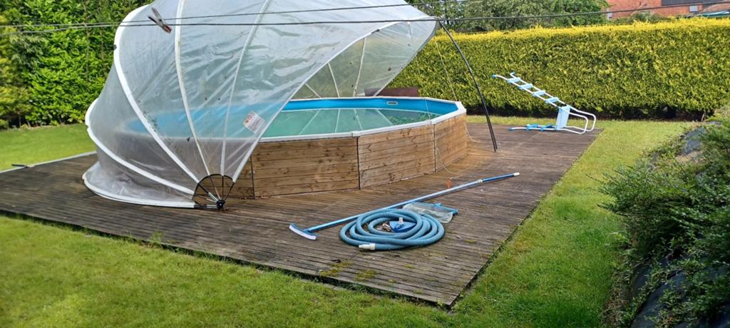 piscine 5.5m, Enlèvement