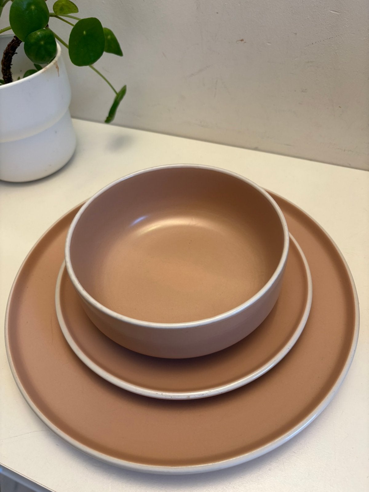 Servies- kleur oud roze, Ophalen