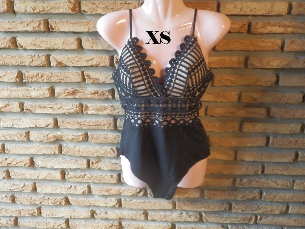 (1)- body femme t.XS noir beige = vera & lucy =, Kleding | Dames, Ondergoed en Lingerie, Vera & lucy, Ophalen of Verzenden, Zwart