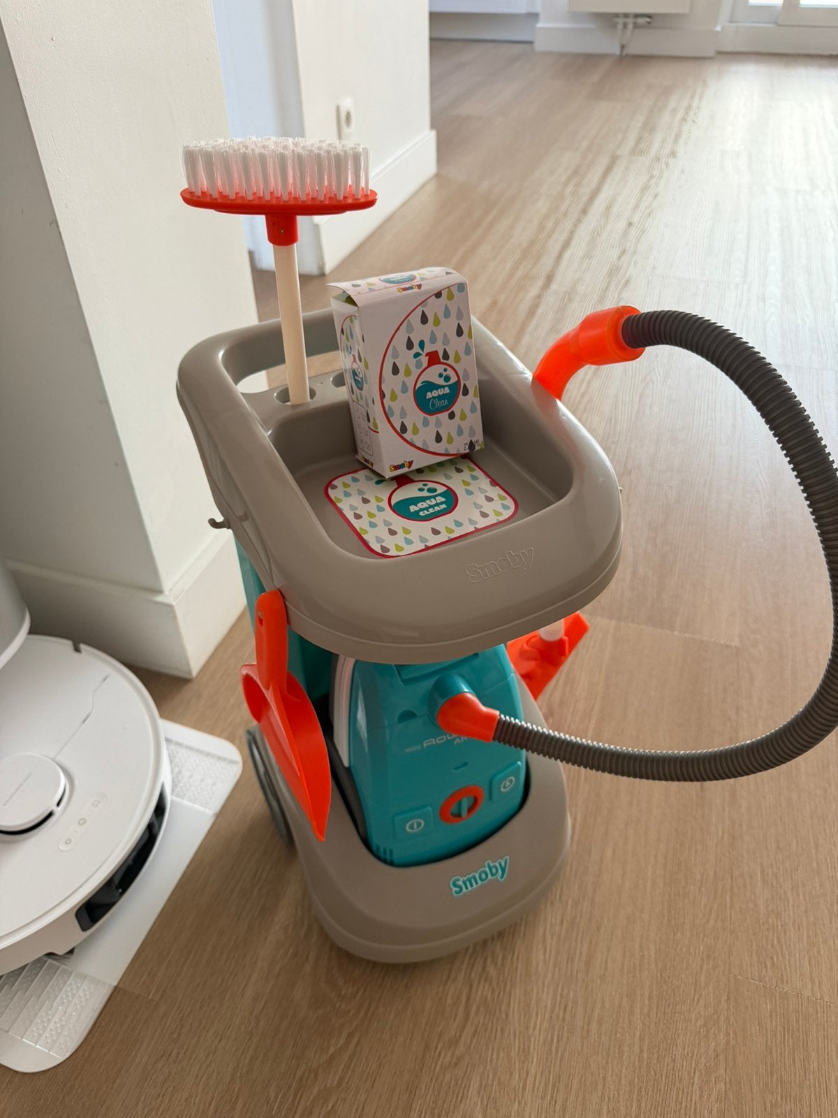 Smoby Rowenta kuistrolley met stofzuiger, Ophalen, Zo goed als nieuw