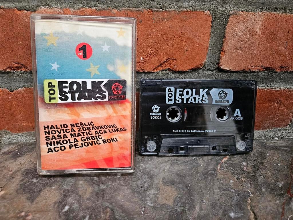 Top Folk Stars Vol. 1 cassette | folk / traditional / world, Cd's en Dvd's, Cassettebandjes, Ophalen of Verzenden, Wereldmuziek