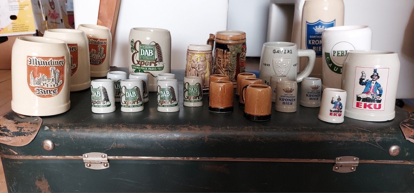 lot oude bierpotten, Ophalen of Verzenden