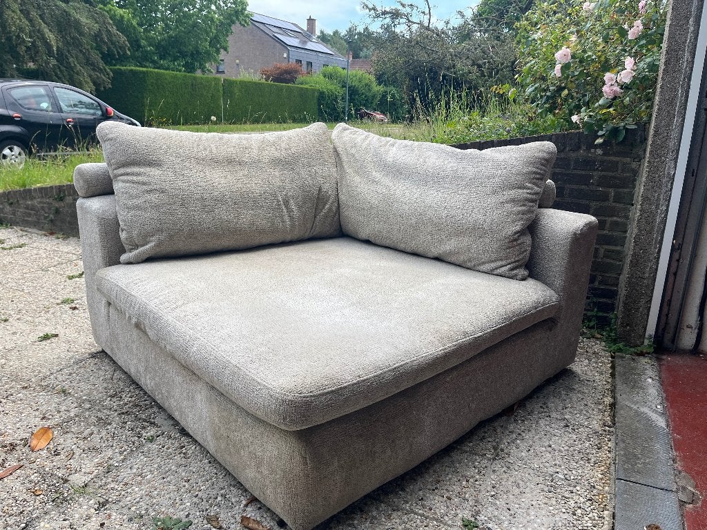 grote hoek fauteuil, Ophalen, Gebruikt, 125 tot 150 cm, 125 cm of meer