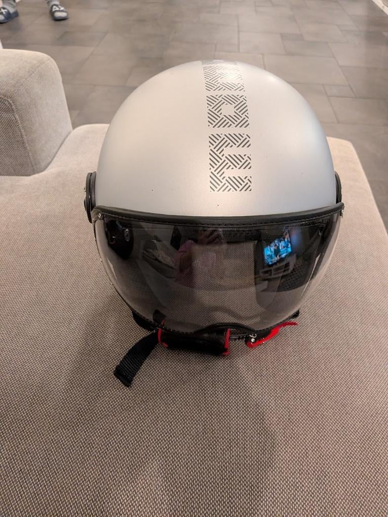 casque momo FGTR evo matt grey taille S, Femmes, Seconde main, Enlèvement ou Envoi, Casque jet