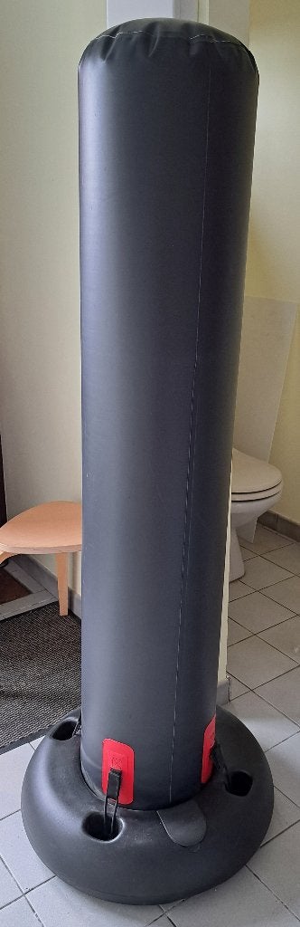 Bokspaal zwart, Sports & Fitness, Enlèvement, Comme neuf, Sac de boxe