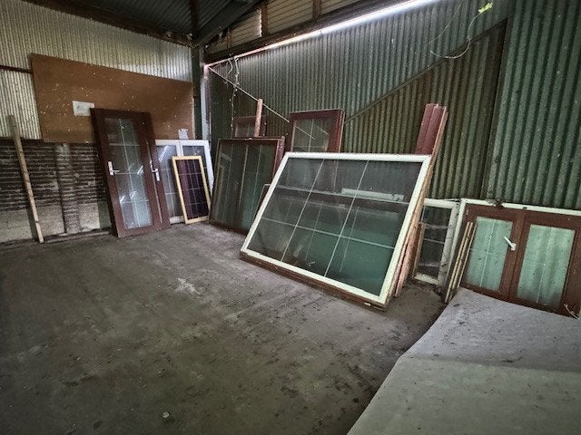 lot ramen en deuren in hardhout, Doe-het-zelf en Bouw, Glas en Ramen, Ophalen, Gebruikt, Dubbelglas