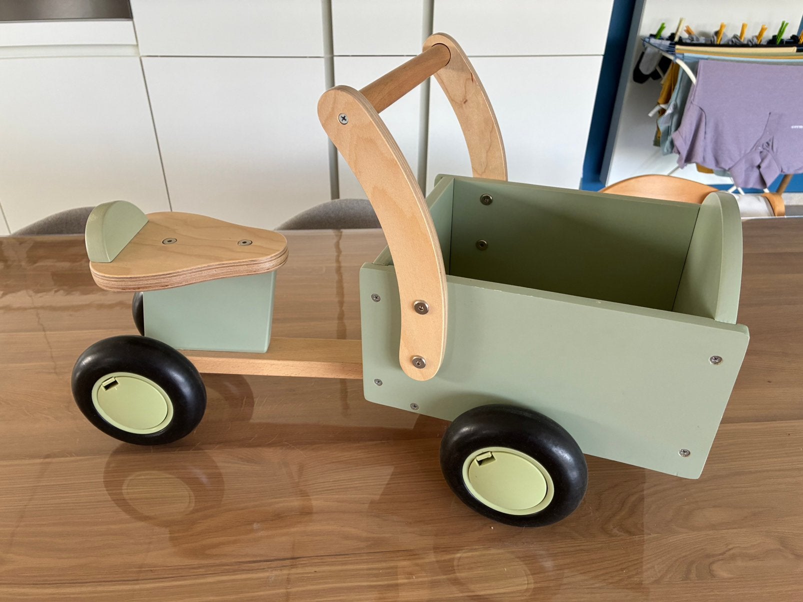 Bandits en angels bakfiets kinderfiets loopfiets, Ophalen, Zo goed als nieuw, Loopfiets