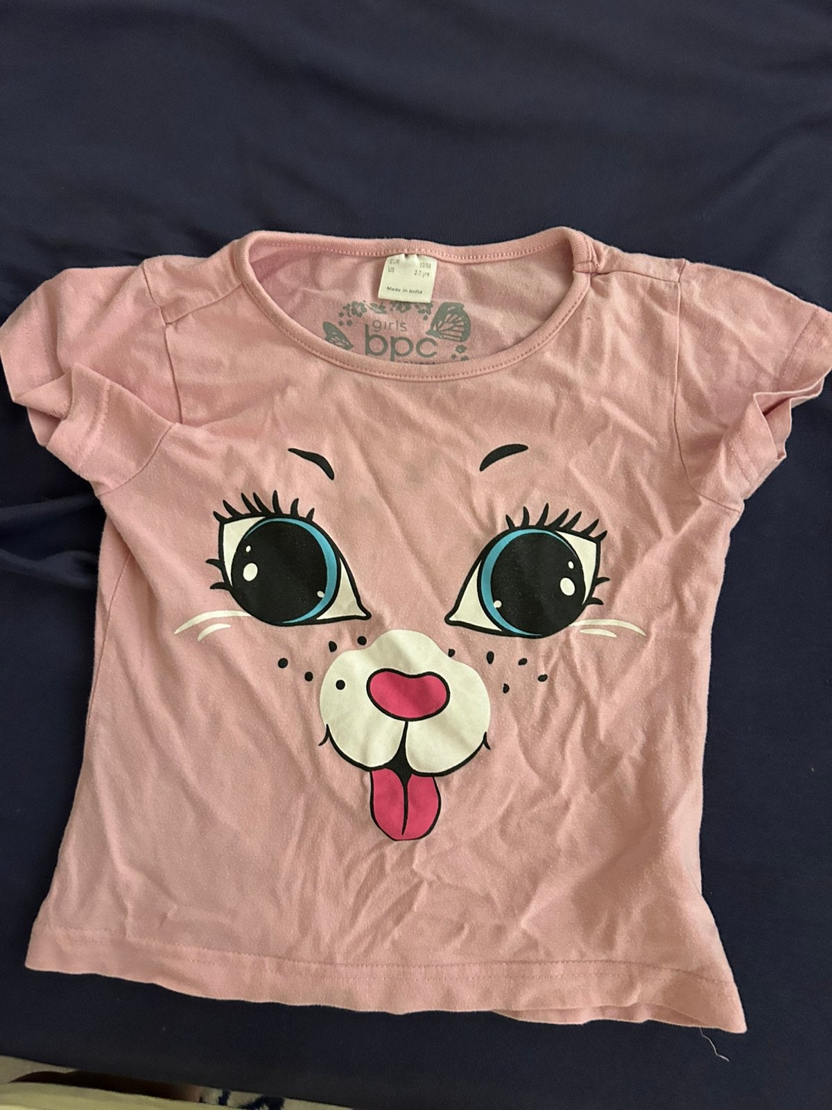 Meisje t shirt kort mouwen, Kinderen en Baby's, Kinderkleding | Maat 92, Ophalen, Gebruikt, Meisje, Shirt of Longsleeve
