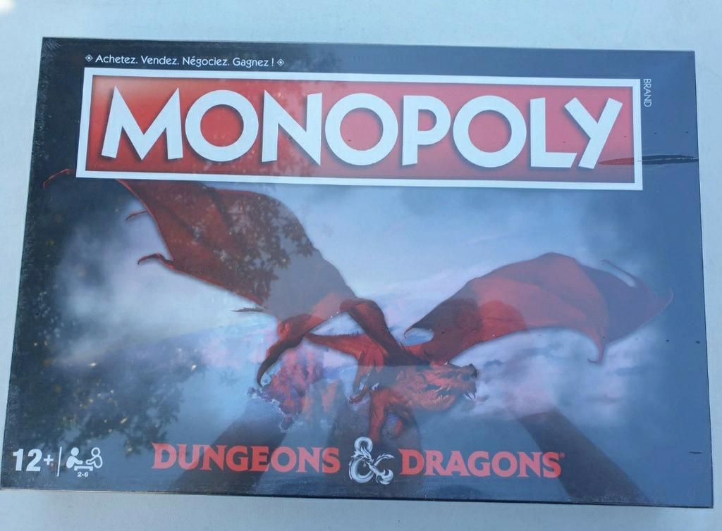 Monopoly Donjons et Dragons sous blister, Enlèvement ou Envoi