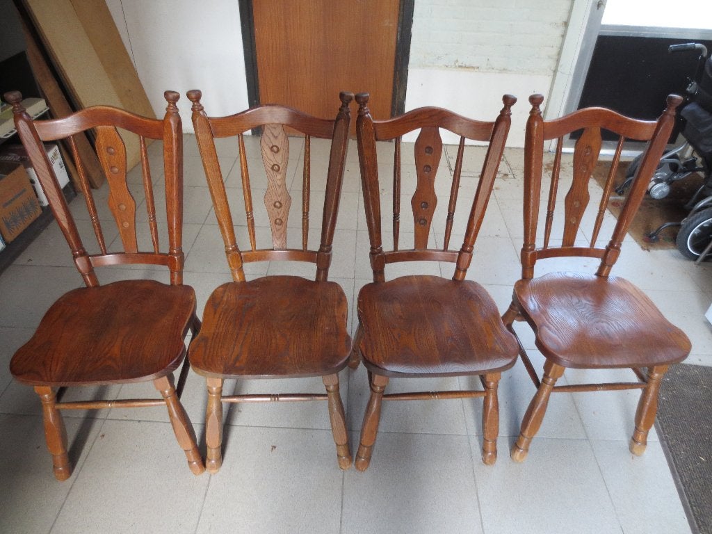 chaises, Zwaar, Comme neuf, Brun, Enlèvement