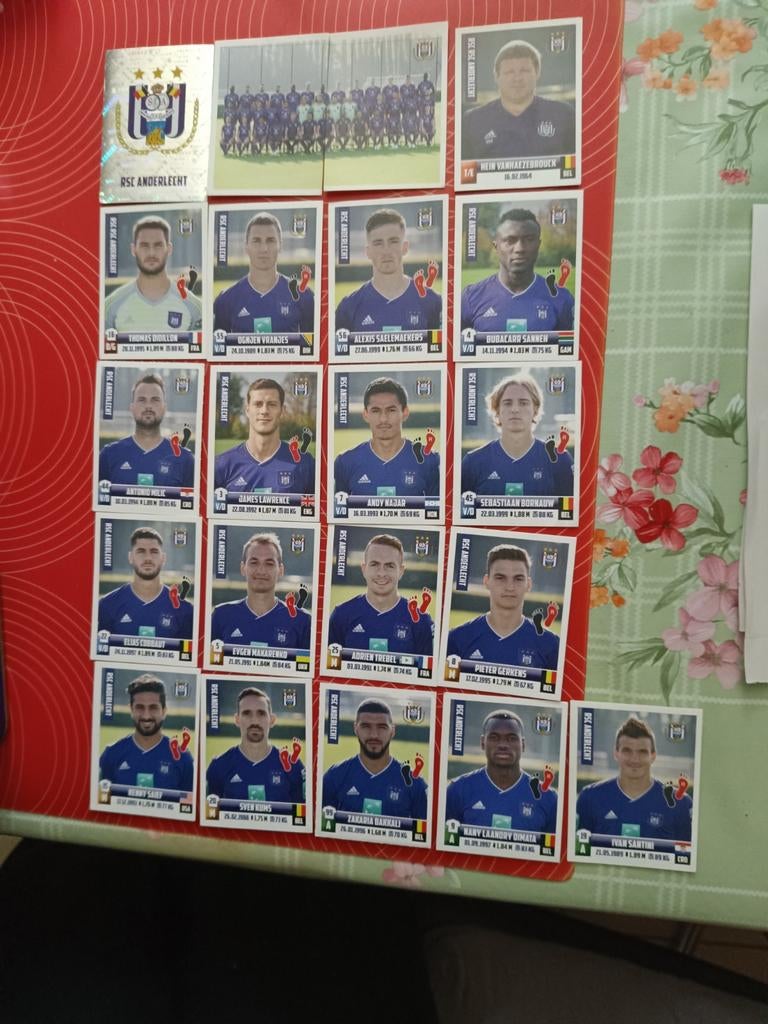 Volledige ploeg Anderlecht 2018/19 Pro LEAGUE, Ophalen of Verzenden