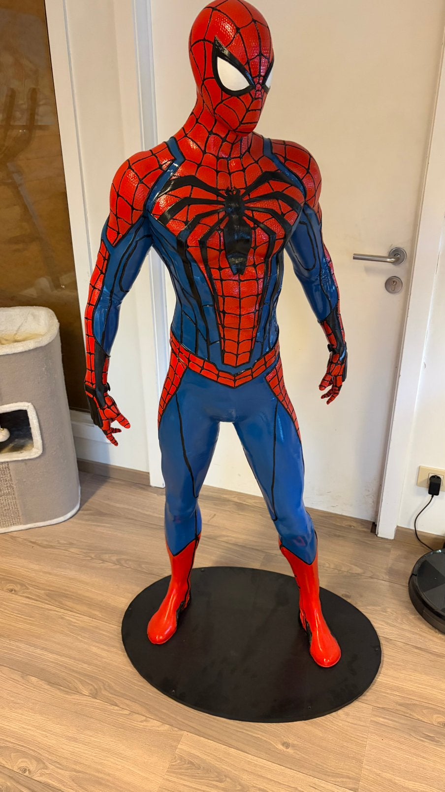 Levensgrote Spider-Man – unieke 3D-print – handgeschilderd, Antiquités & Art, Antiquités | Email, Enlèvement