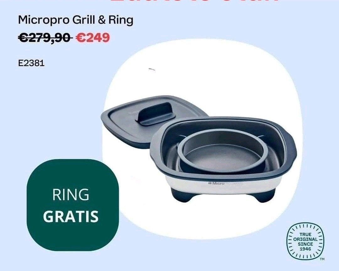 Gril et anneau Tupperware Micro Pro, Enlèvement ou Envoi, Neuf