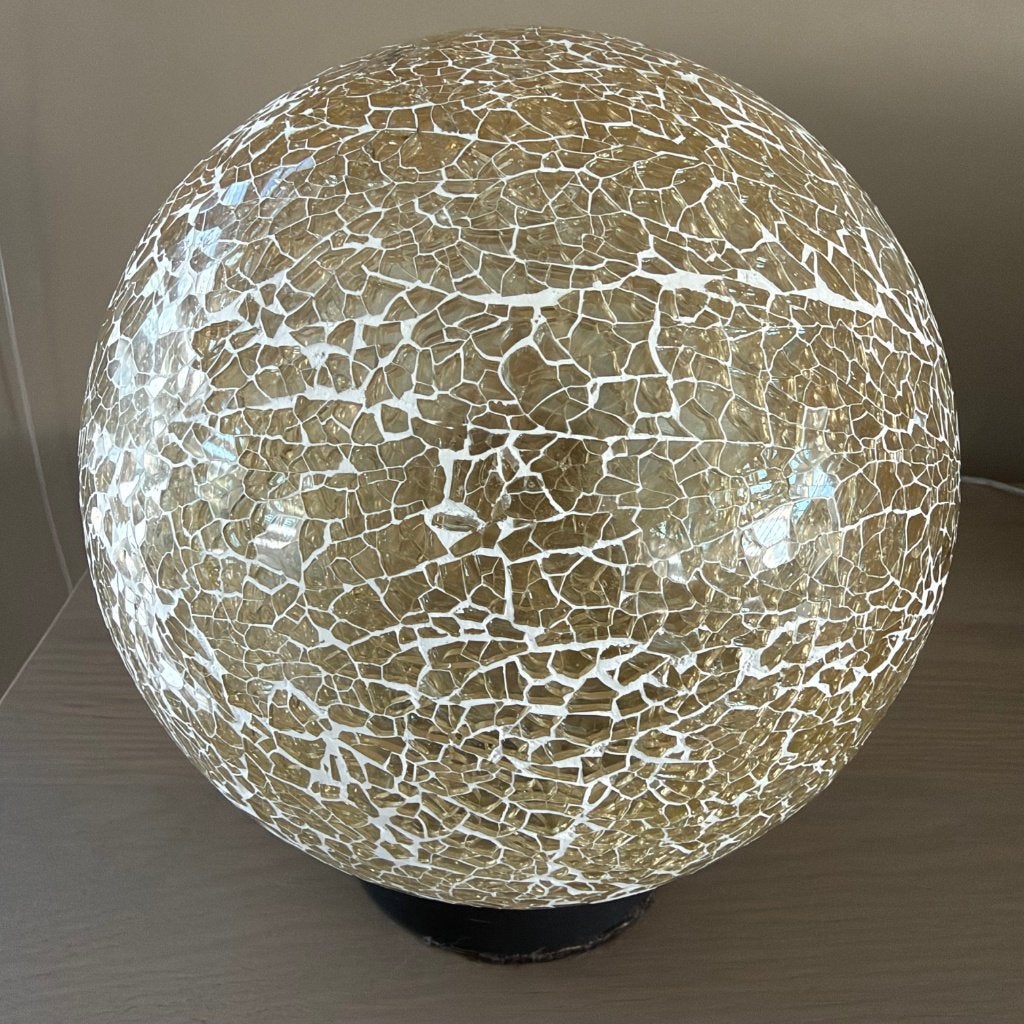 2 mooie decoratieve glazen lichtbollen, Ophalen