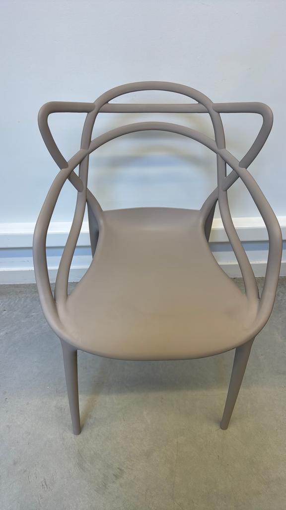 Kartell Replica beige, Maison & Meubles, Chaises, Neuf, Enlèvement, Quatre, Synthétique