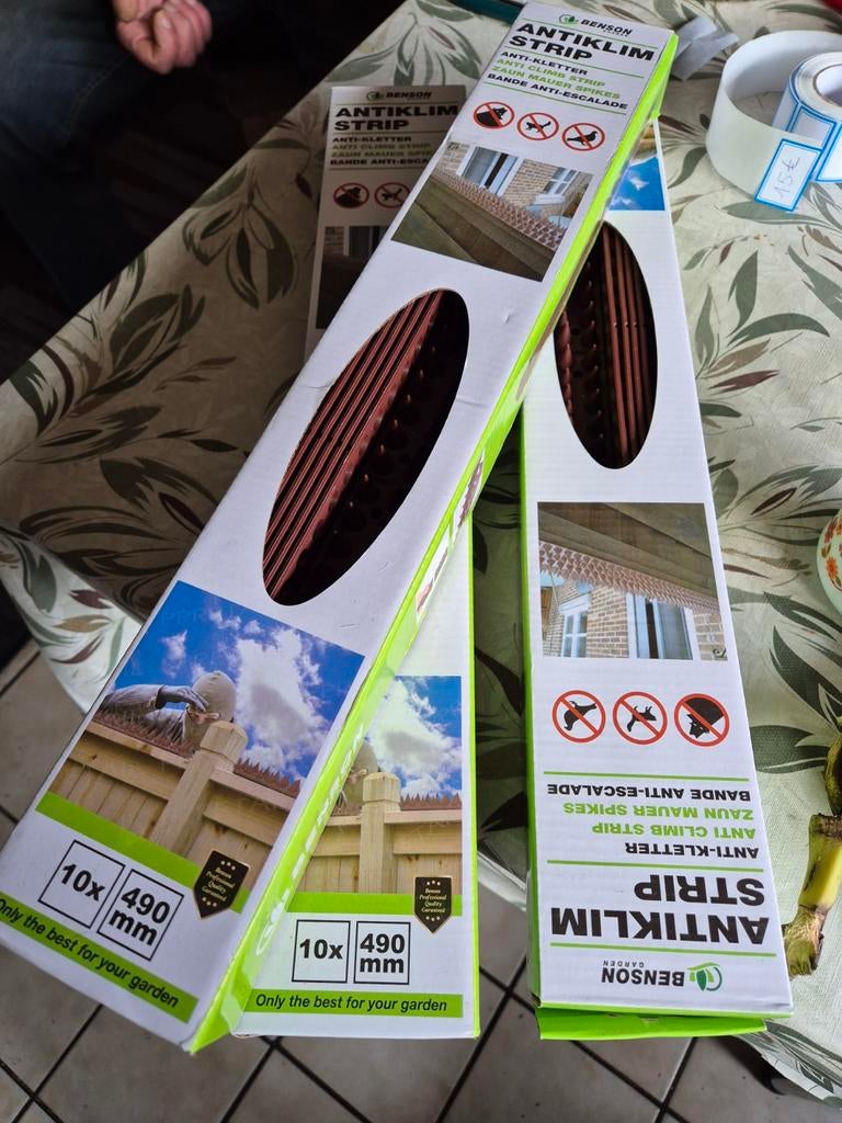Duivenstrip, anti klim, 3 voor 10 euro, Tuin en Terras, Ophalen