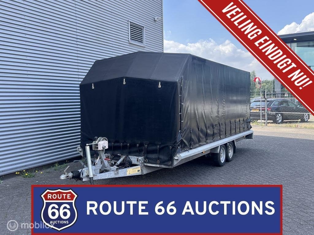 Hapert H 3000 platform trailer | 2006 | Route 66 Auctions, Auto's, Overige Auto's, Gebruikt, Zwart, Bedrijf, Handgeschakeld