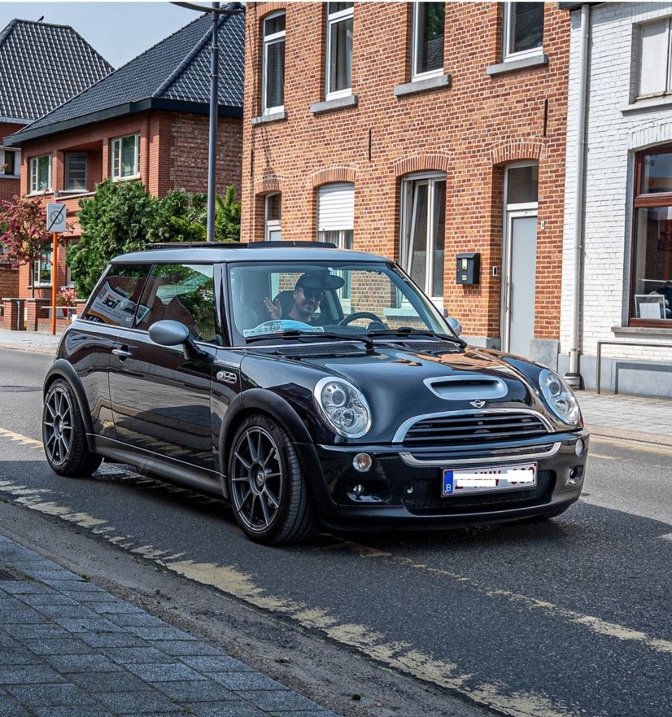 Mini Cooper S R53 Parklane/Recaro, Voorwielaandrijving, Zwart, Leder, Handgeschakeld