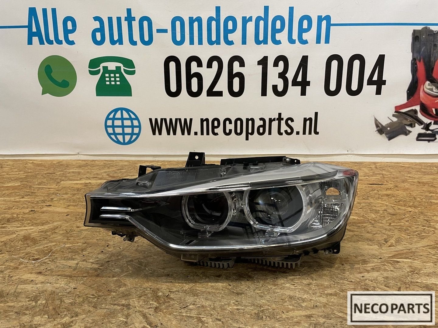 BMW 3 SERIE F30 F31 XENON LED KOPLAMP LINKS COMPLEET, Gebruikt, -, -, Ophalen of Verzenden