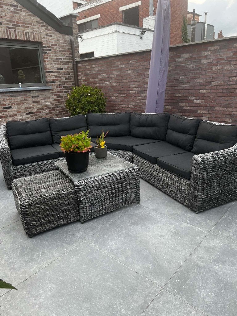 loungeset, Jardin & Terrasse, Ensembles de jardin, Osier, Comme neuf, Enlèvement, Sets de jardin