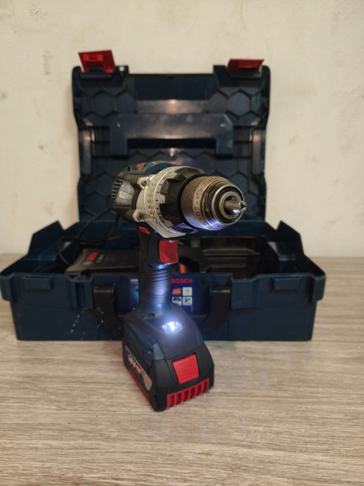 Bosch Professional GSR 18V-85 C – Accuboormachine, Doe-het-zelf en Bouw, Gebruikt, Variabele snelheid, Ophalen of Verzenden, Boor- en Schroefmachine