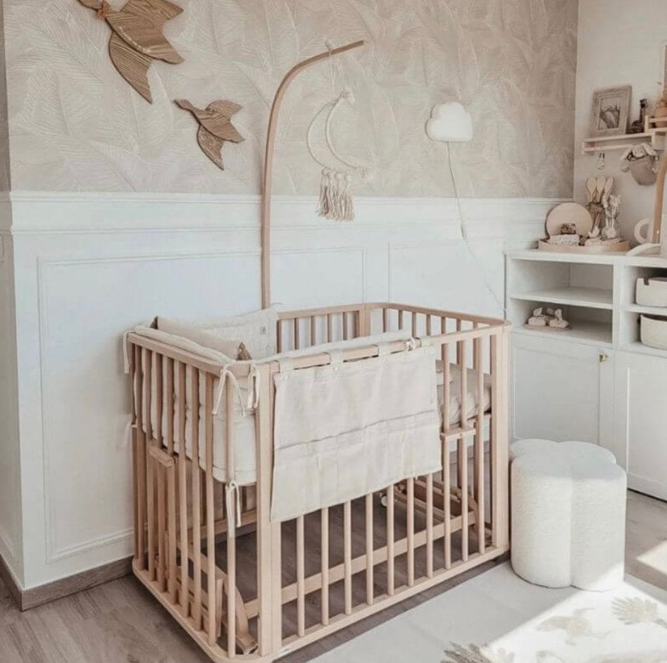 Co-sleeper ledikant van beukenhout, Kinderen en Baby's, Ophalen of Verzenden, Zo goed als nieuw, Overige typen