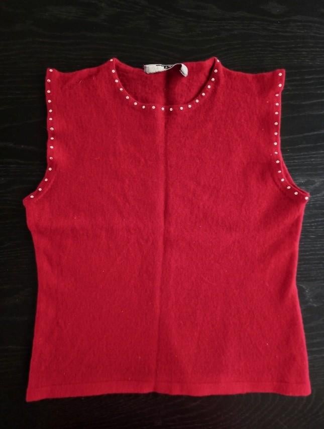 Petit pull court Caroll, Rouge, Enlèvement ou Envoi, Taille 36 (S), Comme neuf