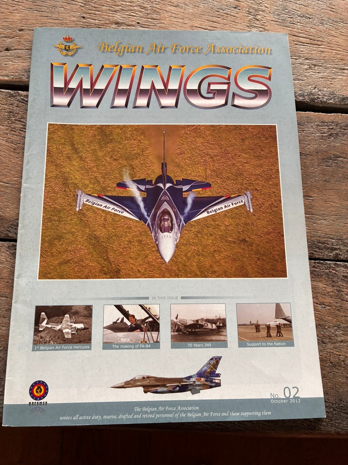 Belgische Luchtmacht magazine Wings nr2, Ophalen, Zo goed als nieuw