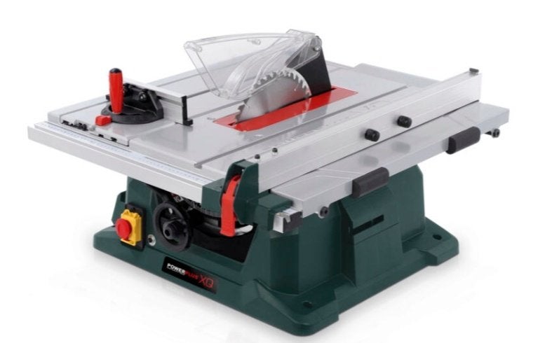 Tafelzaag 1800W 254mm POWXQ5360, Doe-het-zelf en Bouw, Ophalen, Cirkelzaag, 70 mm of meer, Zo goed als nieuw