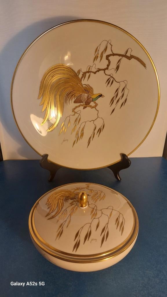 Hertel Jacob et compagnie, Enlèvement ou Envoi, Comme neuf, Porcelaine, Assiette ou Plat