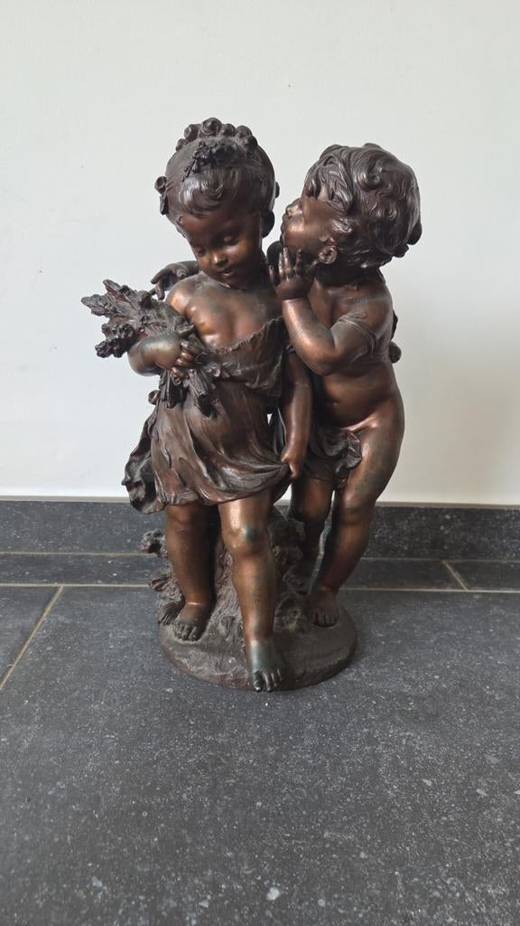 Bronzen beeld (zamak) Auguste Moreau, Ophalen