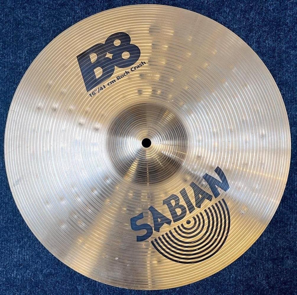 SABIAN B8 16" Rock Crash, Muziek en Instrumenten, Ophalen of Verzenden, Gebruikt, Drums of Percussie