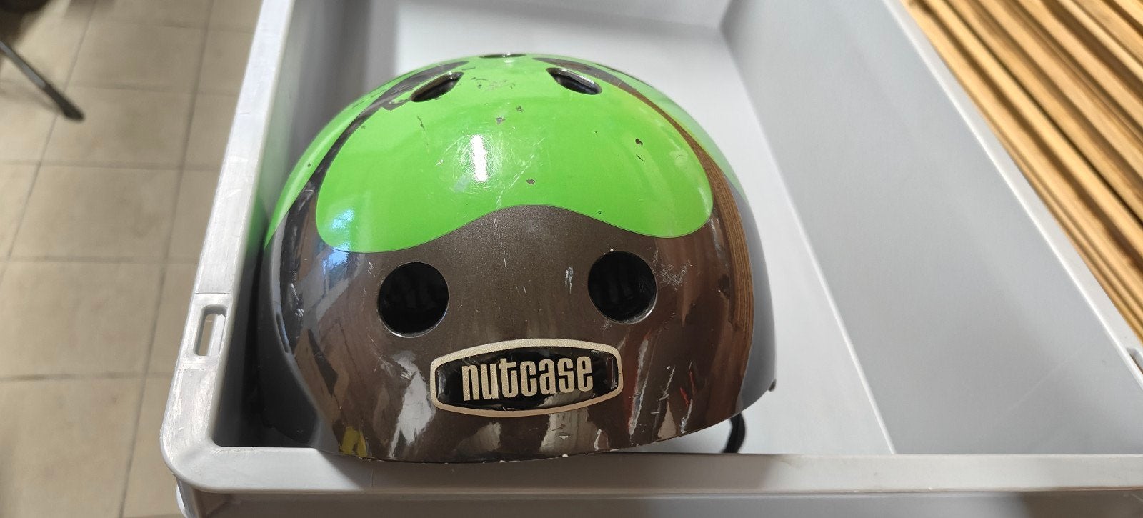 Nutcase helm klavertje vier, S, Gebruikt, Jongen of Meisje, Ophalen of Verzenden
