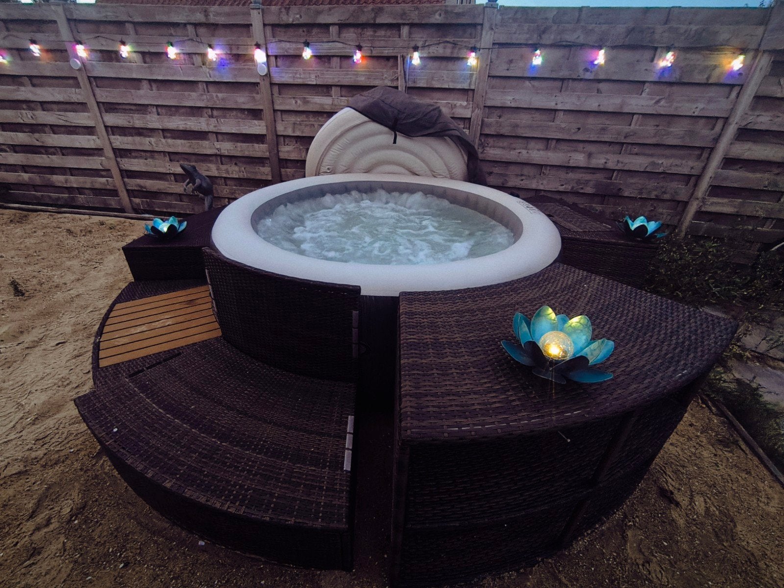 jacuzzi extérieur ou intérieur, Jardin & Terrasse, Enlèvement, Comme neuf, Couverture, Gonflable