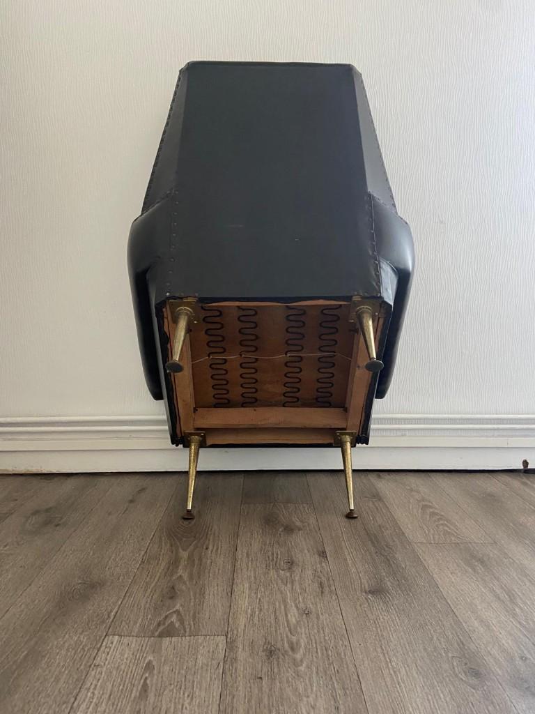 Fauteuil vintage mid-century modern – Style années 1950-1970, Enlèvement, Utilisé, Bois, Mid-century modern (années 1950-1970)