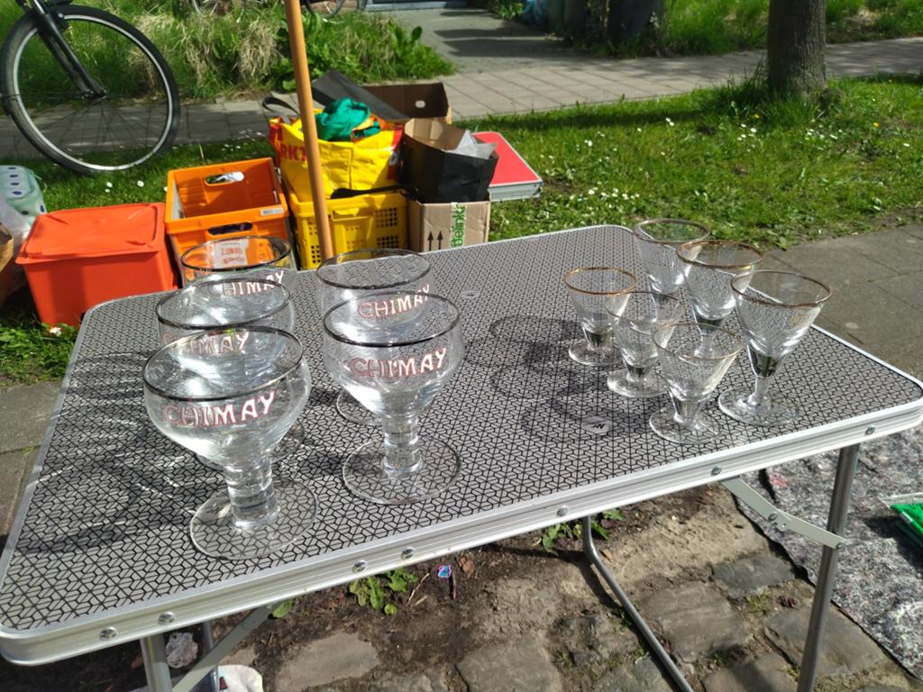 Oude glazen Chimay, Martini, Verzamelen, Ophalen of Verzenden
