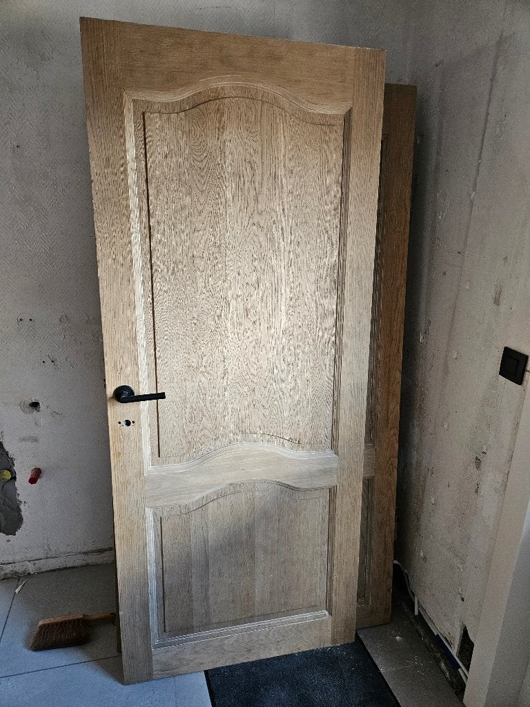 Eiken binnendeuren, Ophalen, Gebruikt, 80 tot 100 cm, Binnendeur