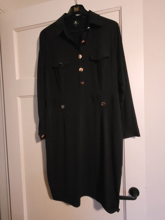 zwart kleed XL, Kleding | Dames, Zwart, Maat 46/48 (XL) of groter, Ophalen of Verzenden, Zo goed als nieuw