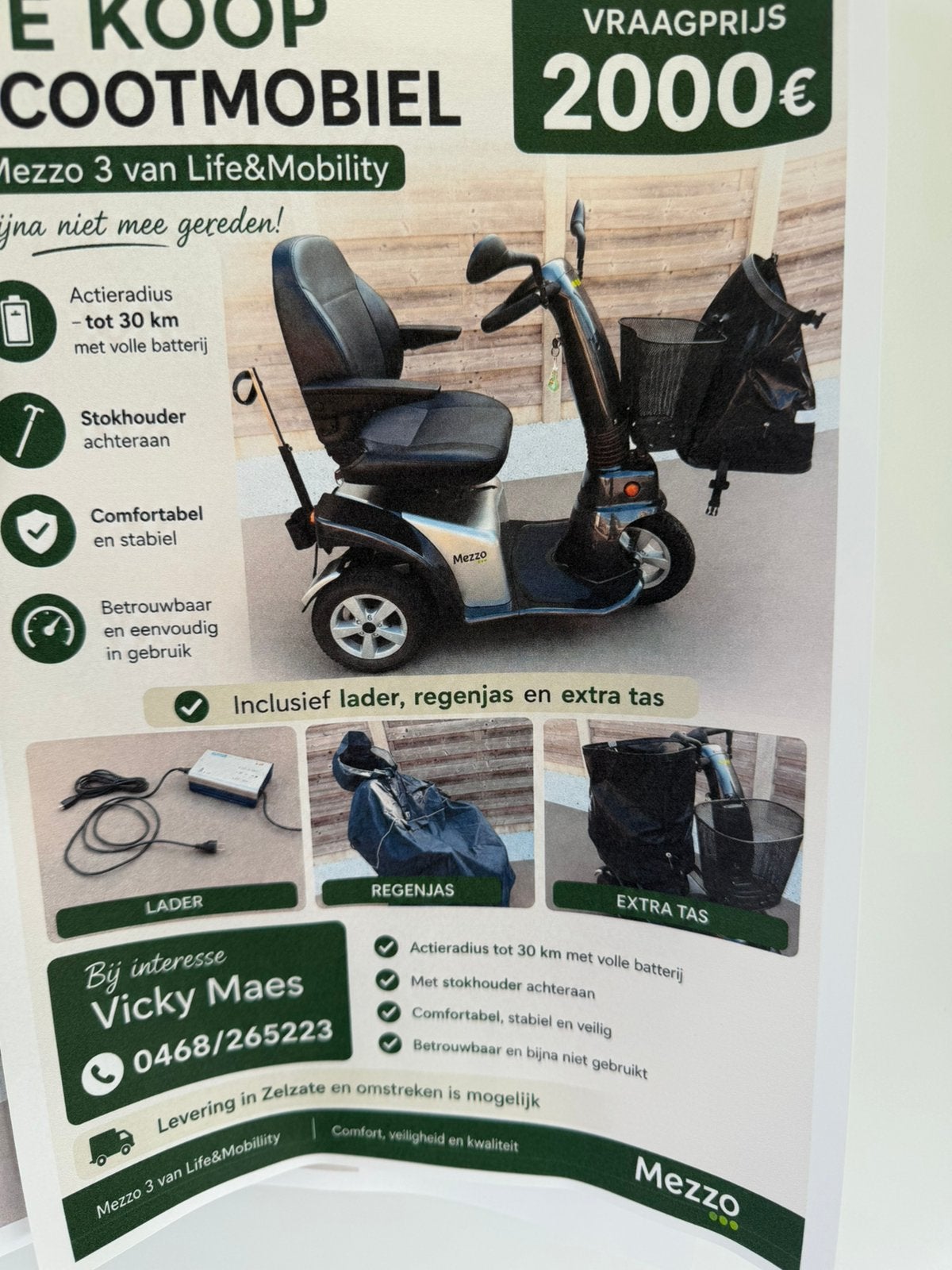 Scootmobiel NIEUW, Diversen, Nieuw, 26 t/m 35 km, 11 t/m 15 km/u, Ophalen