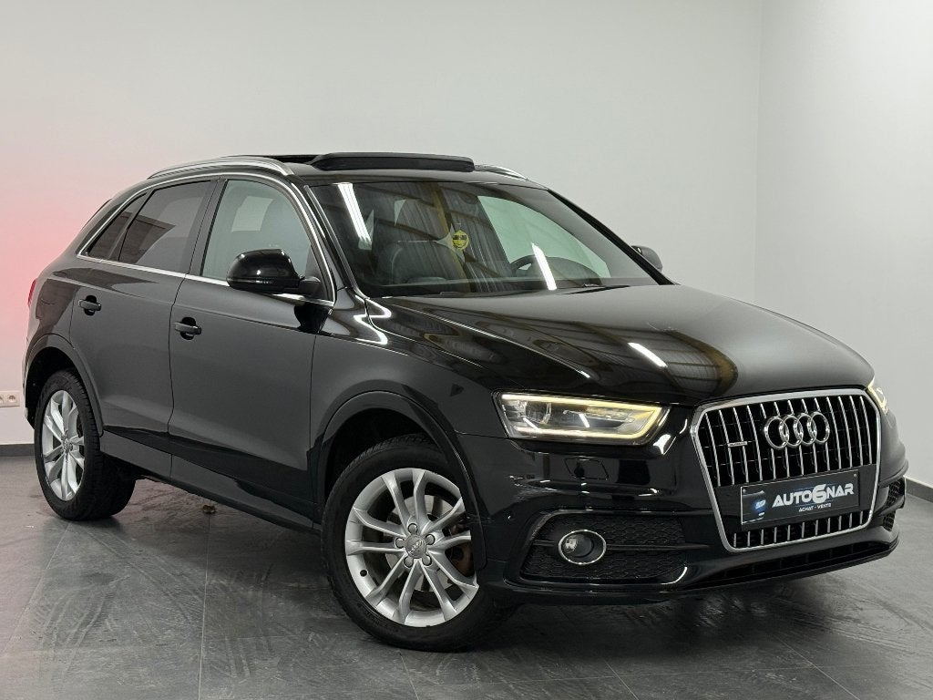 Audi Q3 2.0 TFSI Quattro S tronic - 1erMain - LED -Toit Pano, Automaat, Euro 5, Zwart, 4 cilinders