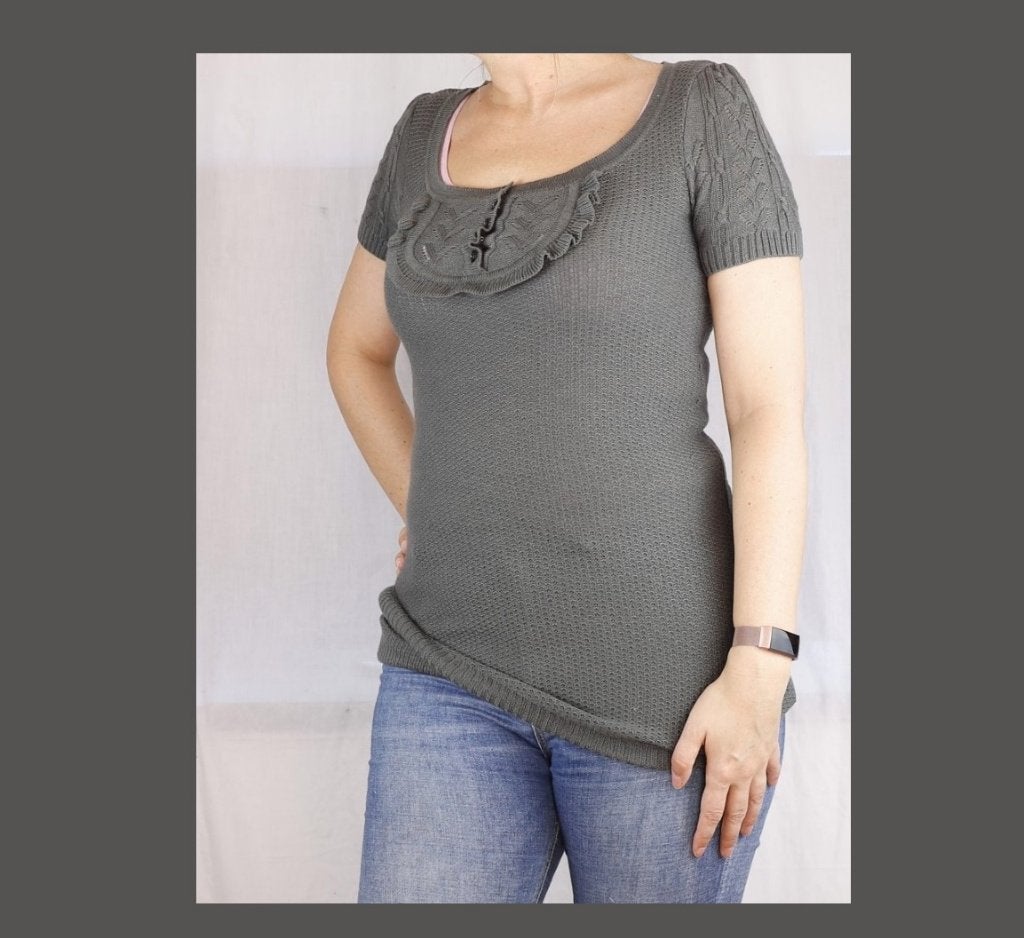 Grijze lange trui van Velvet kitten - Maat small, Kleding | Dames, Ophalen of Verzenden, Grijs