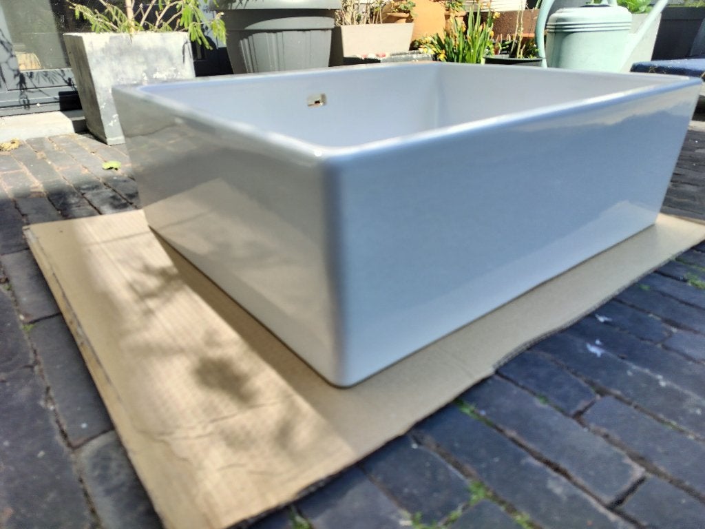 Gootsteen opbouw met kraan (wasplaats/keuken), Ophalen, Nieuw, Chroom, Kraan