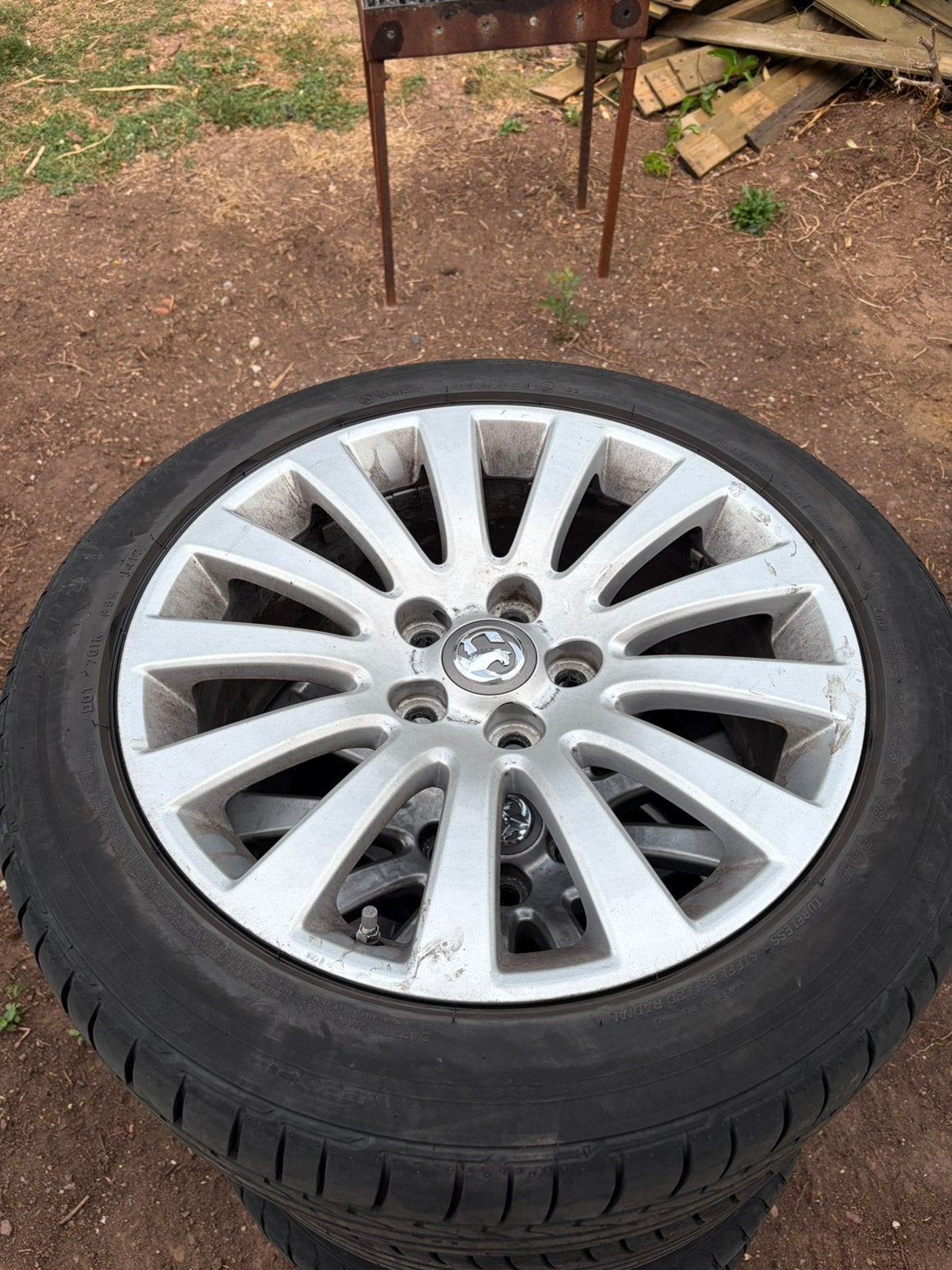 Jantes opel 5/120, Autos : Pièces & Accessoires, Pneus & Jantes, 245 mm, Enlèvement ou Envoi, Pneus été, 18 pouces