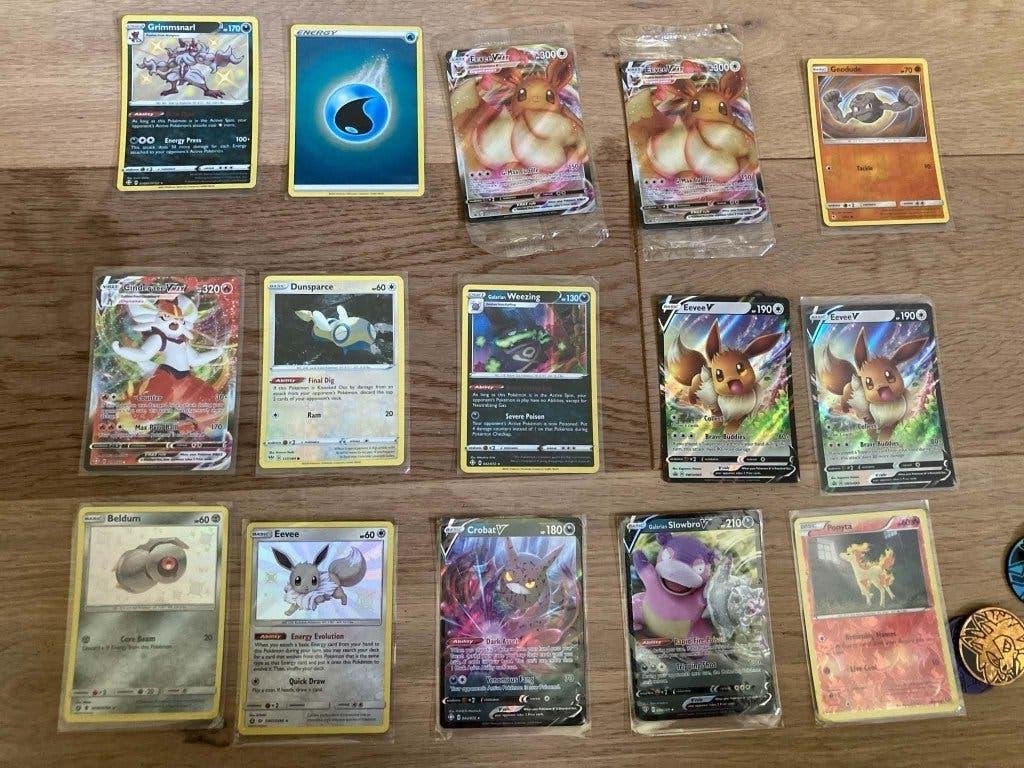 Pokemon kaarten, Hobby en Vrije tijd, Ophalen of Verzenden, Zo goed als nieuw, Meerdere kaarten, Foil