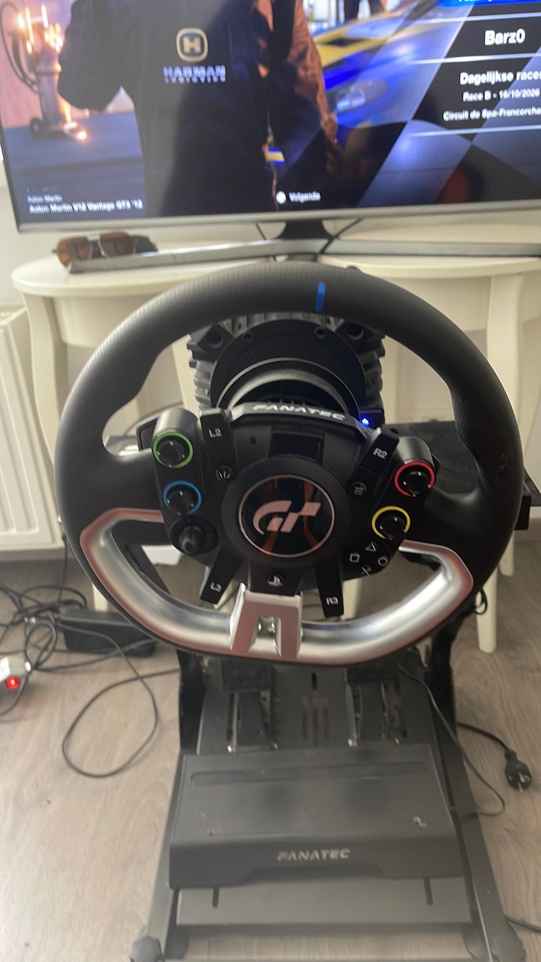 Fanatec dd pro +elite pedalen + playseat +extra stuur, Ophalen, Zo goed als nieuw