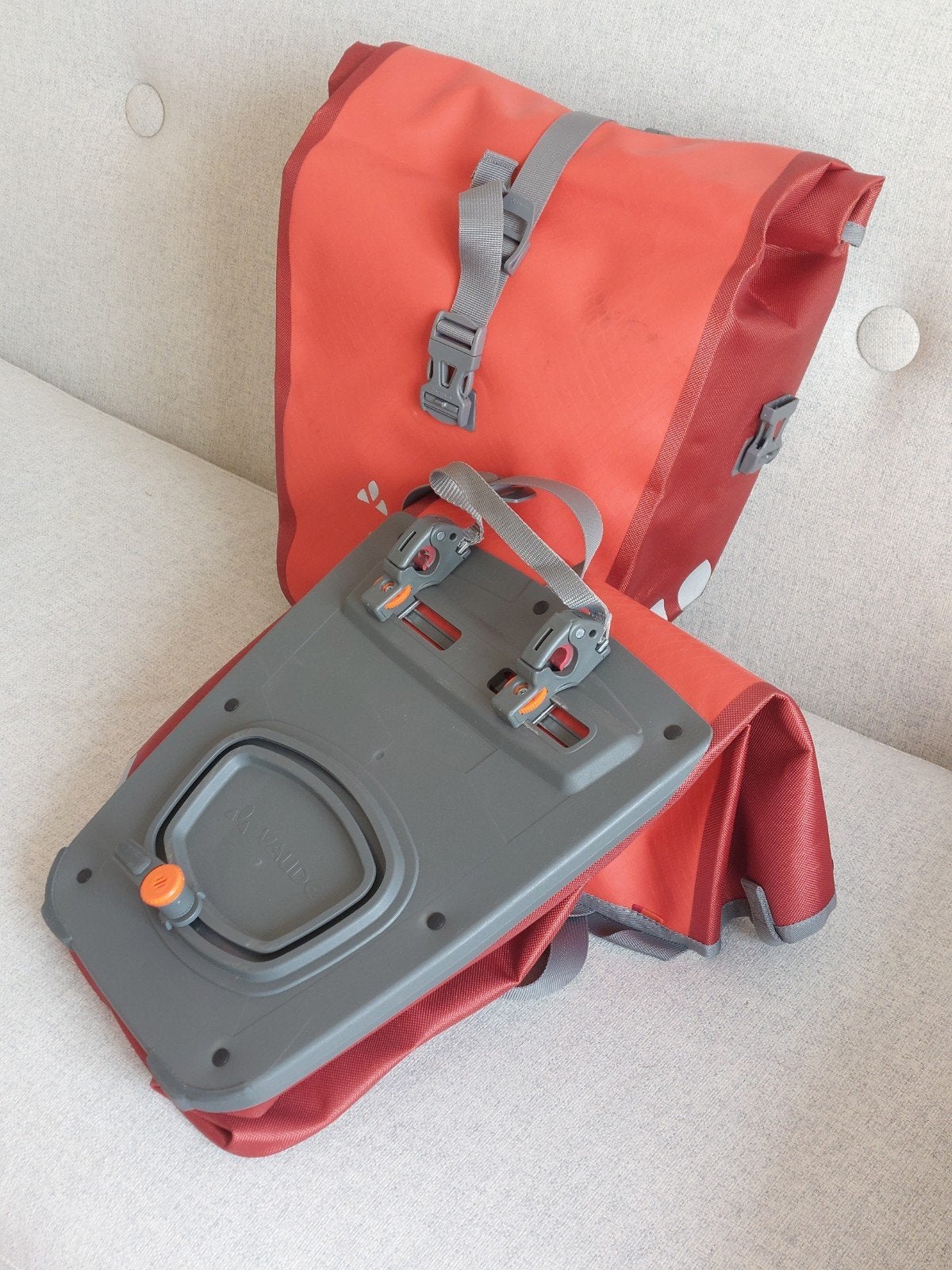 Vaude Aqua Front - saccoche velo inpermeable 2x14L - quasi n, Enlèvement, Comme neuf, Vaude